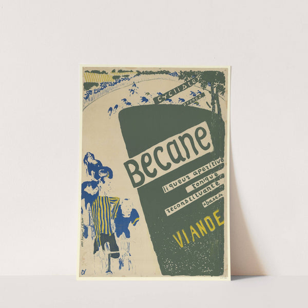 Cyclistes, prenez, Becane, liqueur aperitive, tonique, reconstituante, à base de, viande (1894) by Édouard Vuillard