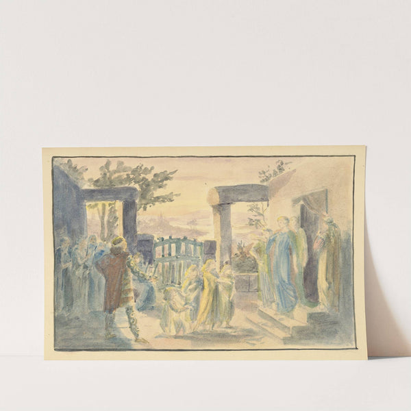 Cymbeline; ‘Hark, hark! the lark at heaven’s gate sings’ Act II, Scene III (1890s) by Walford Graham Robertson