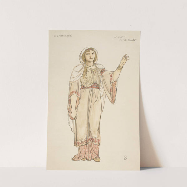 Cymbeline; Imogen Act III Scene IV (1890s) by Walford Graham Robertson