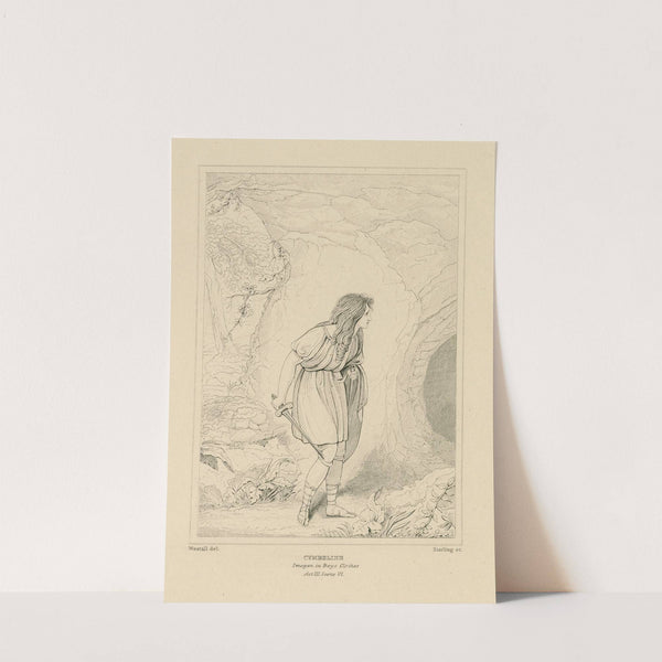 Cymbeline, Imogen in boys clothes, act III, scene VI (19th century) by William Francis Starling