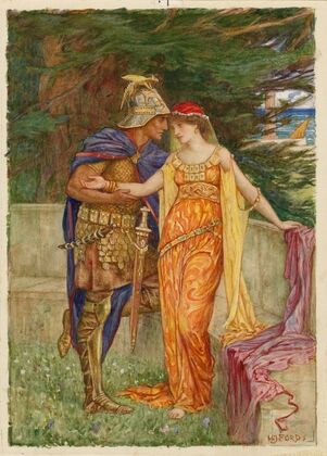 Cymbeline, Posthumus and Imogen (1886-1899)
