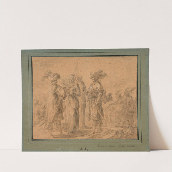 Cyrus entrusts a commandment to Abradate by Laurent de la Hyre