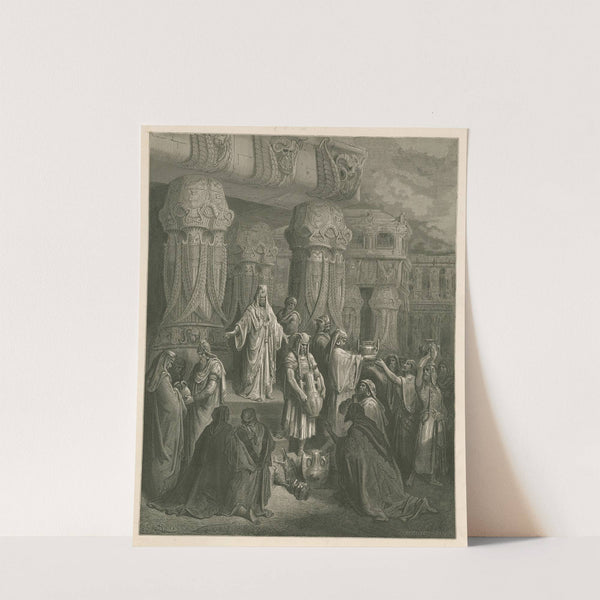 Cyrus rendant les vases du temple de Jérusalem (1866) by Gustave Doré