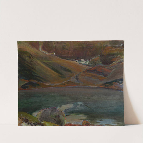 Czarny Staw (The Black Tarn) in the Tatra Mts (1909) by Władysław Ślewiński