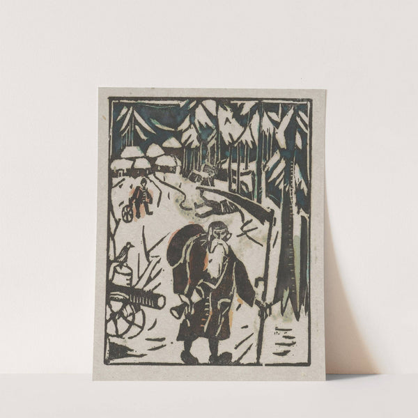 Czas – starzec w lesie (1924) by Tadeusz Makowski