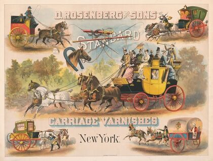 D. Rosenberg & Sons, standard carriage varnishes, New York (1878)