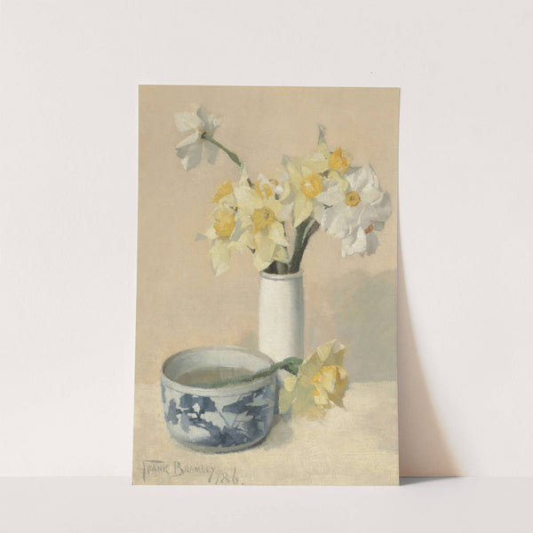 Daffodils and narcissi by Frank Bramley