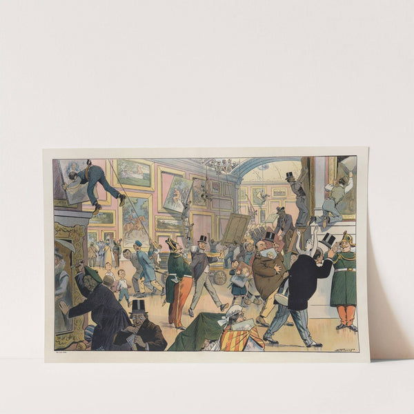 Daily scene in the Louvre (1911) by Samuel Ehrhart