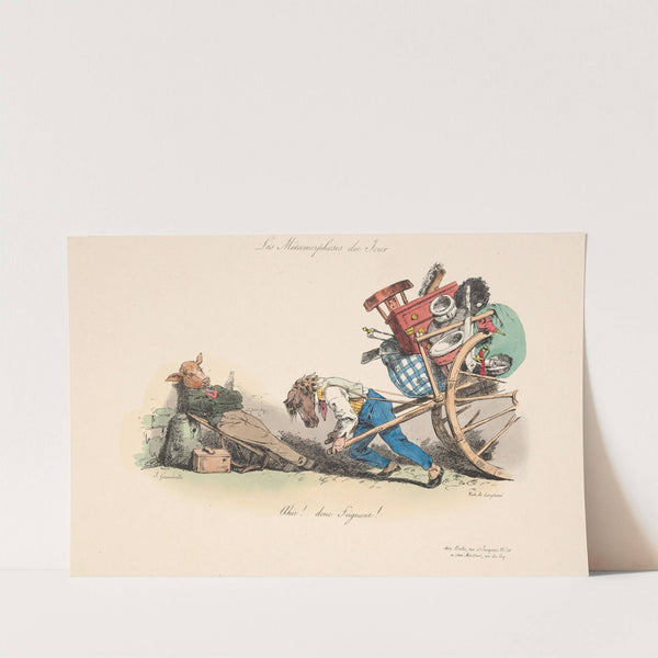 This charter! . . . It was not scraped, it has been white-washed so that you won’t have to see it again, my friend (1834) by J. J. Granville