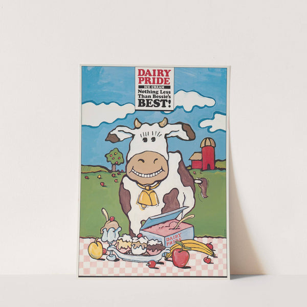 Dairy Pride ice cream, nothing less than Bessie’s best (1985) by Lanny Sommese