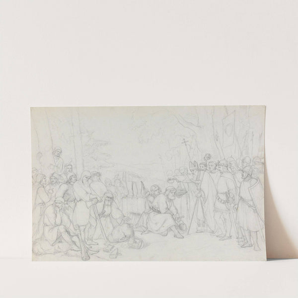 Dale Gudbrands dåp (1843) by Adolph Tidemand