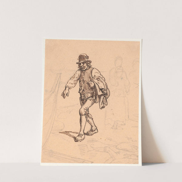 Dalkarl går mod båden til kirkefærden by Wilhelm Marstrand