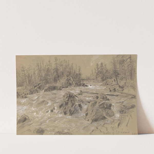 Dalles of St. Louis (early 1880s) by Alfred Rudolph Waud