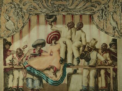 Dama Sentada Sobre Barandilla (On The Balcony)