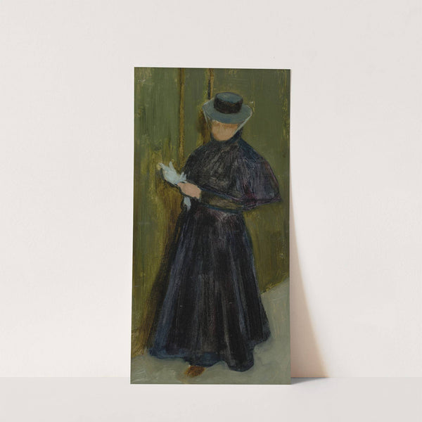 Dáma v dlhých čiernych šatách by Ákos Aranyossy