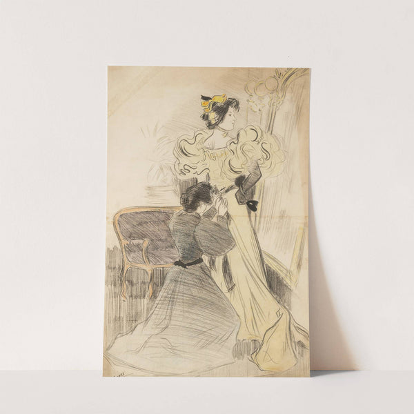 Dama y costurera by Joaquín Torres-García