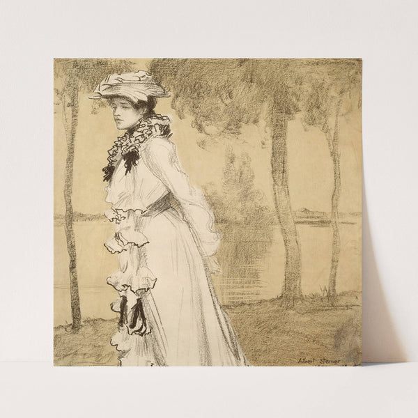 Dame Am Wasser (1902) by Albert Sterner