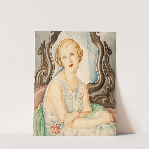 Dame foran et Spejl by Gerda Wegener