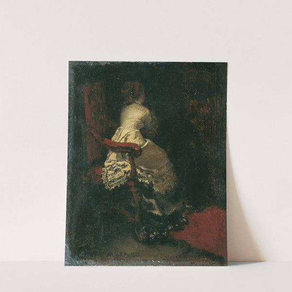 Dame im Lehnstuhl (1876) by Albert von Keller