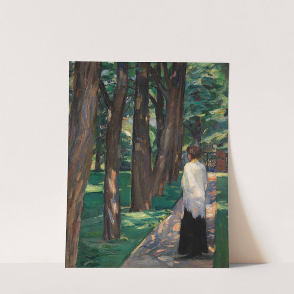 Dame im Park (1910) by Albert Weisgerber