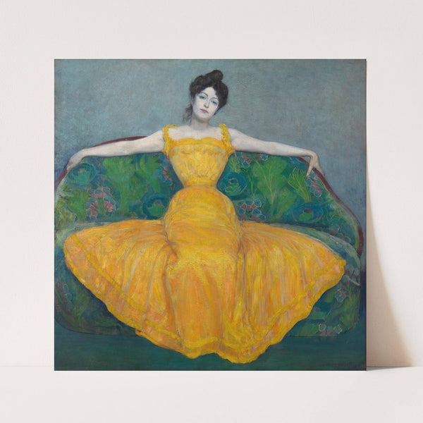 Dame in Gelb by Max Kurzweil