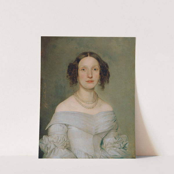 Dame in hellblauem Kleid (1840) by Johann Baptist Reiter