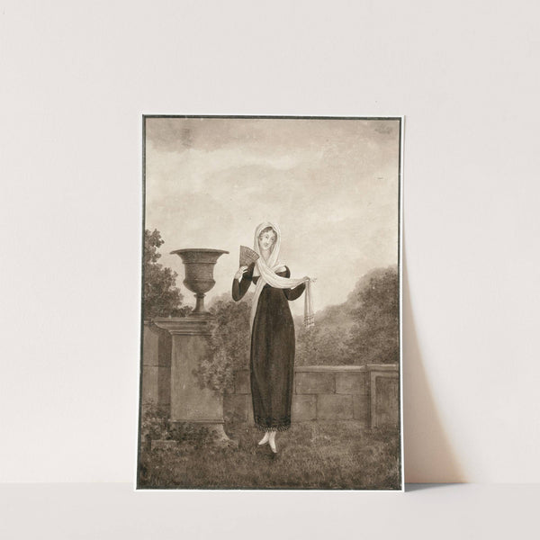 Dame in Spaanse klederdracht by Otto Howen