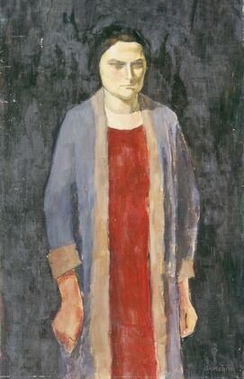 Dame mit blauem Mantel (1930)