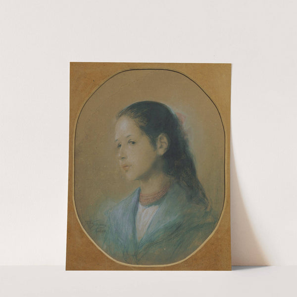 Dame mit Korallenkette by Adalbert Franz Seligmann