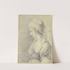 Dame mit turbanartiger Kopfbedeckung im Profil nach links (Zémire aus 'Zémire et Azor') by Heinrich Sintzenich