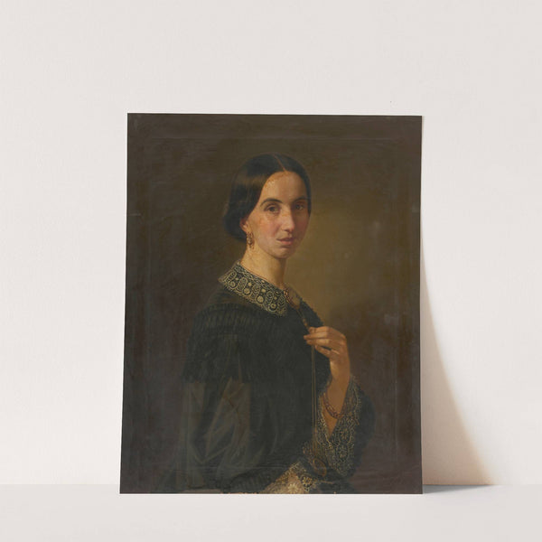 Damenbildnis Franziska Mammel, geb. Malchus (1860) by Wilhelm Dürr