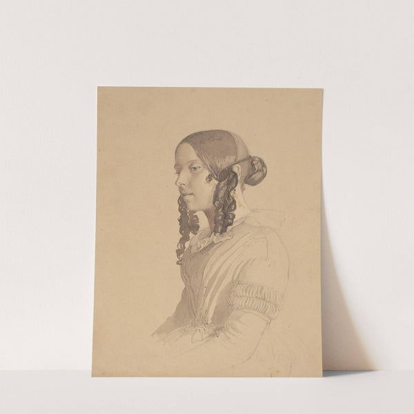 Dameportræt (Helene v. Germadt) (1843) by Lorenz Frølich