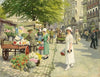 Damer, Der Køber Blomster På Amagertorv