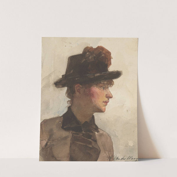 Damesportret by Nicolaas van der Waay