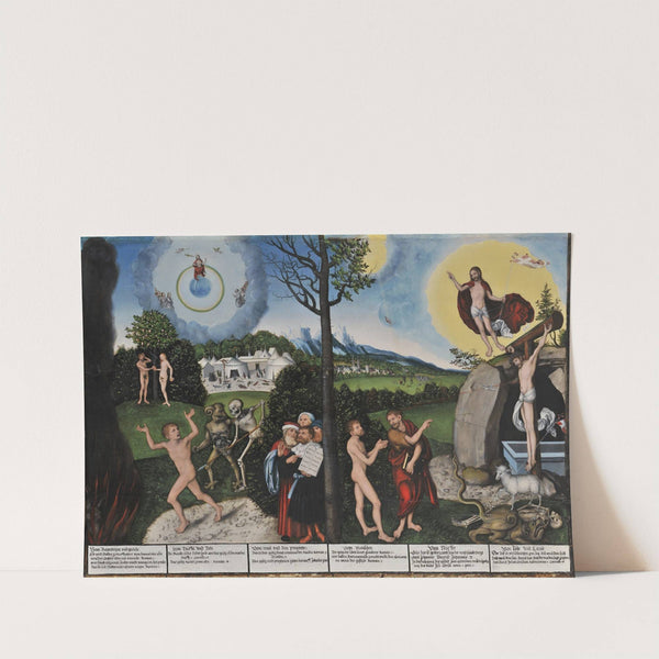 Damnation and Redemption (1529) by Lucas Cranach the Elder
