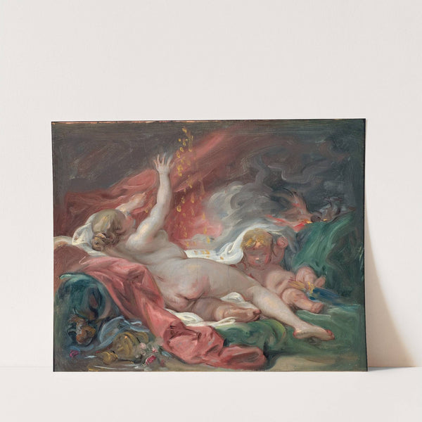 Danaë and the Shower of Gold. Study by François Boucher
