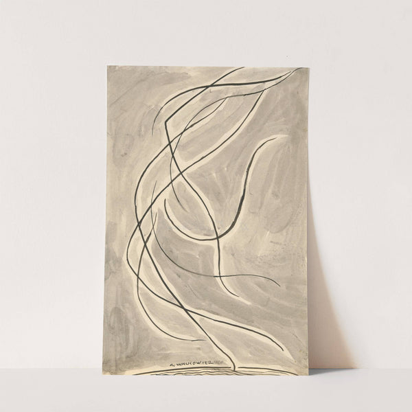 Dance Abstraction; Isadora Duncan. (or ‘Rhythmic Line’) (1920) by Abraham Walkowitz