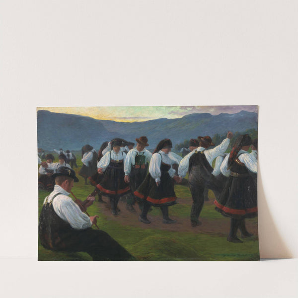 Dance in Setesdal by Gustav Wentzel