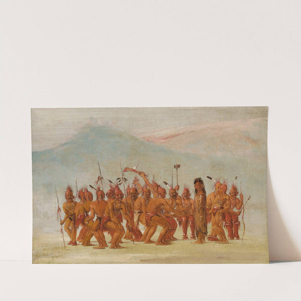 Dance To The Berdash by George Catlin
