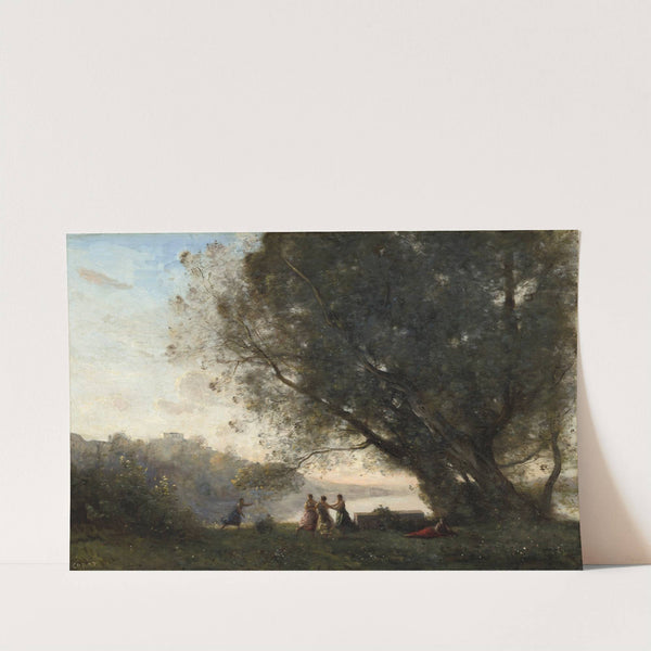 Dance under the Trees at the Edge of the Lake by Jean-Baptiste-Camille Corot