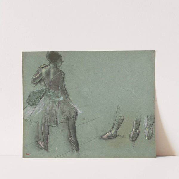 Dancer Seen from Behind and Three Studies of Feet (c. 1878) by Edgar Degas