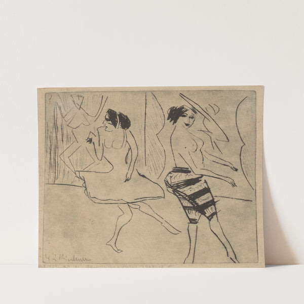 Dancers in Studio (1911) by Ernst Ludwig Kirchner