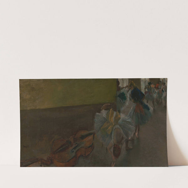 Dancers in the Rehearsal Room with a Double Bass (ca. 1882–85) by Edgar Degas