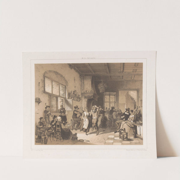 Dancing company in an inn (1845-1847) by Herman Frederik Carel Ten Kate