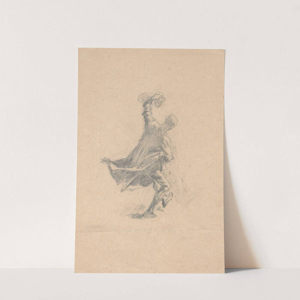 Dancing Cossack, study of a figure for the painting “The Lisowczycy camp” (1872) by Jozef Brandt