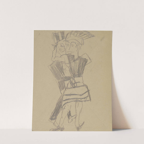 Dancing couple (ca. 1920) by Max Beckmann