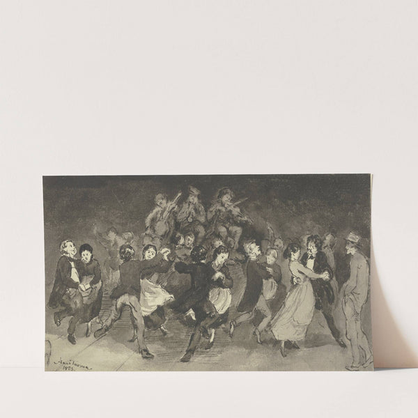 Dancing Couples in an Inn (1873) by Hans Thoma