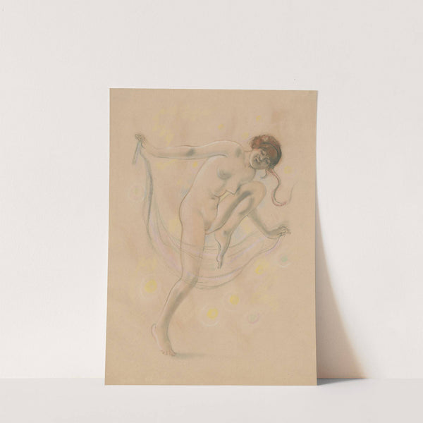 Dancing Female Nude with Veil by Armand Rassenfosse