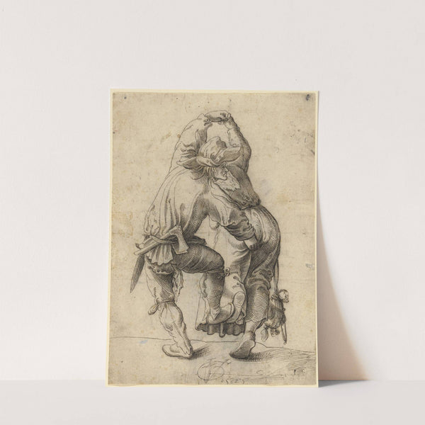 Dancing Peasant Couple by Urs Graf