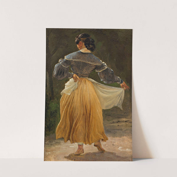 Dancing Roman Woman. Study for Romans Gathered for Merriment at an Osteria by Wilhelm Marstrand